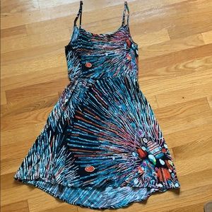 Gorgeous firework dress w/ back cut out, size Med